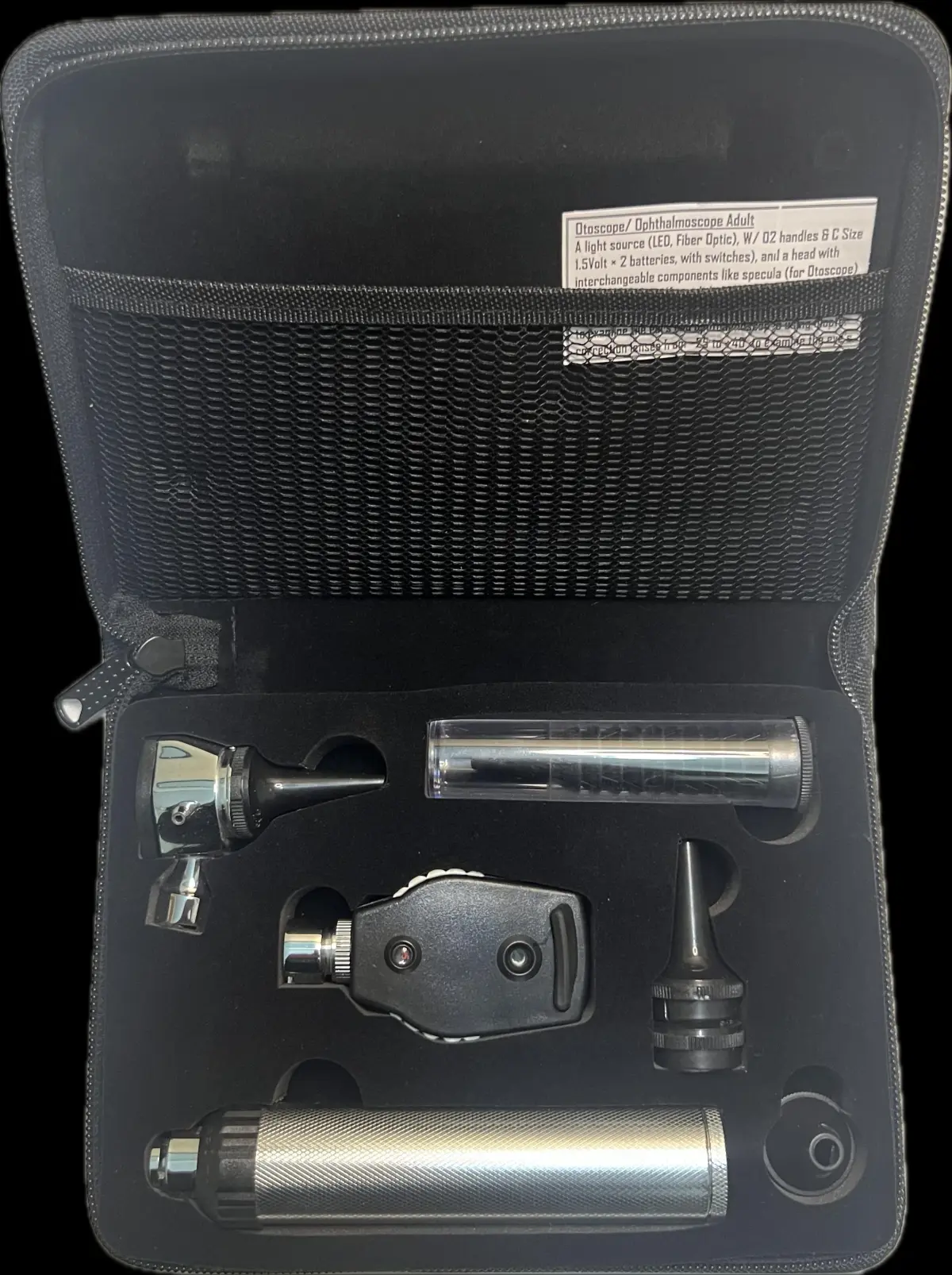 Fibre Optic Otoscope & Ophthalmoscope Diagnostic Set — Adult