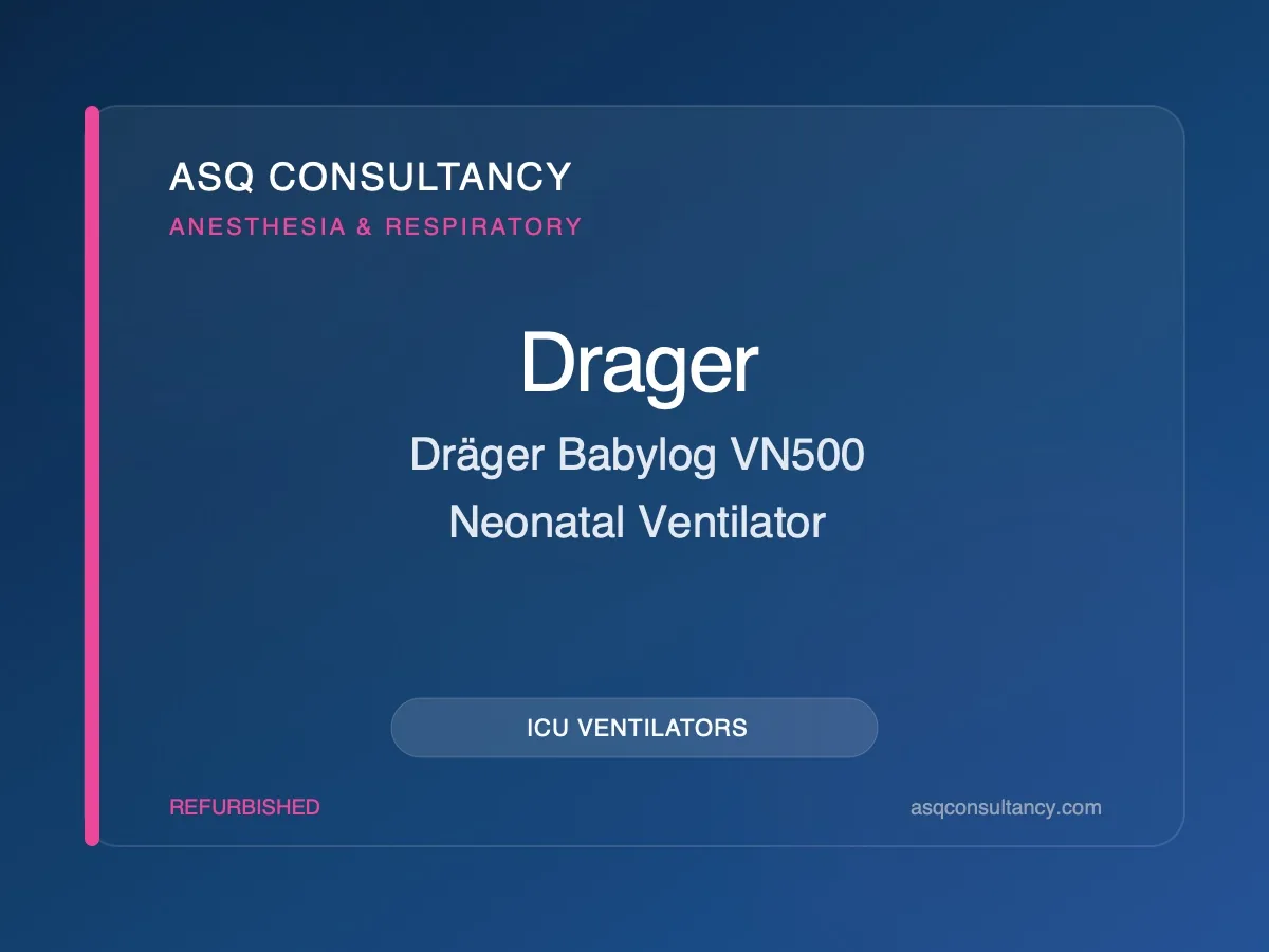 Dräger Babylog VN500 Neonatal Ventilator